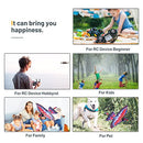 HANVON 2.4G Remote Control Bird Toy RC Bird Bionic Flying Bird,6-axis Gyro,Fabric Single Wing Lifting Design,Easy Indoor Outdoor RC Toy for Kids,Boys and Girls,Go Go Bird Bennu