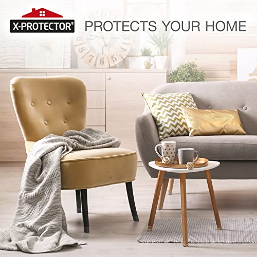 Silicone Chair Leg Floor Protectors with Non-Slip Furniture Pads X-Protector 16 PCS - Anti-Slip Chair Leg Covers - Non-Skid Furniture Leg Caps - Chair Leg Socks - Furniture Pads for Hardwood Floors!