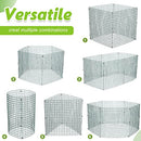 10 Pack Small Wire Plant Protectors 12x12 in Square Plant Protectors from Animals Mesh Plant Cage Chicken Wire Cloche for Plants Shrubs with Ground Stakes and Nylon Ties (Dark Green,Thickness 1mm)