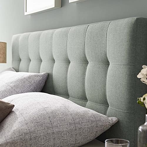 (Queen, Gray Fabric) - Modway Lily Upholstered Tufted Fabric Headboard Queen Size In Grey