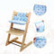LLHQAMT for Stokke High Chair Cushion, Soft and Comfortable for Tripp Trapp High Chair Cushion, for Tripp Trapp Cushion Set Makes It Safer and More Comfortable for Baby to Sit On (Blue Space Pattern)
