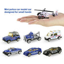 jenilily Police Car Toy Truck Mini Rescue Vehicles Playset in Carrier Truck for Kids 3 4 5 Years Old