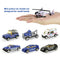 jenilily Police Car Toy Truck Mini Rescue Vehicles Playset in Carrier Truck for Kids 3 4 5 Years Old