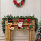 Zhenrui 9 Foot Lighted Christmas Garland, Battery Operated Garland for Christmas Decoration, Pre-lit Xmas Garland with Timer and Waterproof Battery Case, Perfect for Outdoor Use