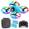 Dwi Dowellin 10 Minutes Long Flight Time Mini Drone for Kids with Blinking Light One Key Take Off Spin Crash Proof RC Nano Quadcopter Toys Drones for Beginners Boys and Girls with Carrying Case, Blue
