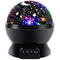 Night Light for Kids,Kids Night Light,Star Night Light,Nebula Star Projector 360 Degree Rotation - 4 LED Bulbs 12 Light Color Changing with USB Cable,Romantic Gifts for Men Women Children (Black)