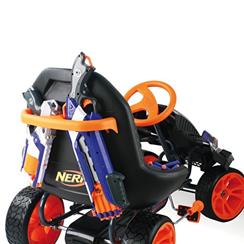 Nerf Battle Racer Pedal Go Kart, Orange/Grey/Black