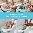 Fisher-Price 4-in-1 Tub Pacific Pebble, Convertible Baby to Toddler Bath tub with Support and seat