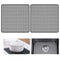 2 PCS Silicone Sink Protector, kitchen Sink Mats Grid Accessory, Folding Heat Resistant Non-slip Sink Mat for Bottom of Farmhouse Stainless Steel Porcelain Sink (Grey,13.5 ''x 13.5 '')