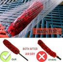 Epzia 4 Pack Long Handle Car Cleaning Kit Wheel Brush Kit - 2X Soft Wheel Woolies Cleaning Brush, Detailing Brush and Stiff Tire Brush, Bendable& Durable Wheel Rim Car Wash Kit