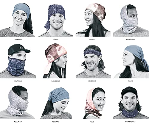 BUFF Adult CoolNet UV Neck Gaiter, Headband & Winter Neck Warmer, Ski Mask & Face Shield, Balaclava, Fishing, Casey Underwood Bass Scape MUL, One Size