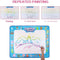Hautton Magic Water Doodle Mat, 39.5 x 31.5 Inch Large Drawing Coloring Mat Painting Writing Board with 15 Accessories Educational Learning Toy Toddlers Kids Boys Girls Age 2 3 4 5 6 7 8