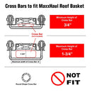 MaxxHaul 70115 46" x 36" x 4-1/2" Roof Rack Rooftop Cargo Carrier Steel Basket, Car Top Luggage Holder for SUV and Pick Up Trucks - 150 lb. Capacity