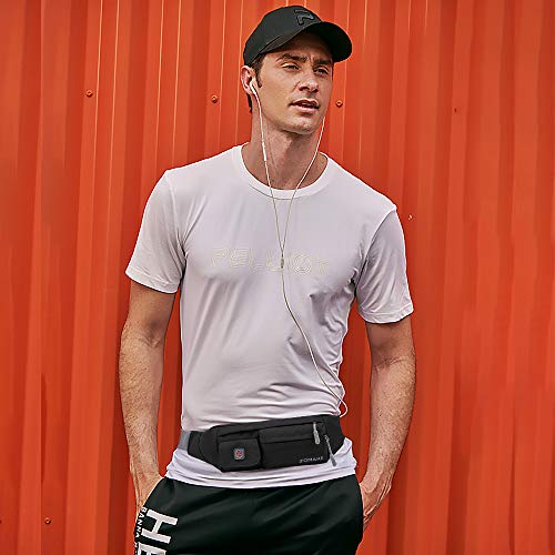 ZOMAKE Fanny Pack for Men and Women, Slim Belt Bag Water Resistant Waist Bag Pack for Running Cycling Carrying iPhone X Samsung S8