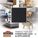 X-PROTECTOR Non-Slip Furniture Pads 12 PCS - 75 mm Premium Furniture Grippers! Best Self-Adhesive Rubber Feet for Furniture Feet - Ideal Non-Skid Furniture Pads - Keep Furniture in Place!