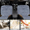 Big Ant Sheepskin Seat Covers, Sleek Design Authentic Australian Full Size Car Seat Pad Soft Long Wool Warm Seat Cushion Cover Winter Protector - Universal Fit for Cars Driver Seat Office Chair(Gray)