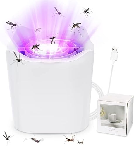 Bug Zapper, Mosquito Killer Lamp, UV Insect USB Charge Fly Zapper, Portable Electric Bug Zapper Trap, for Camping, Bedroom, Home, Safe Kids