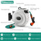 Goplus Retractable Garden Hose Reel, 1/2” x 72 FT Wall Mounted Hose Reel with Auto Rewind, Any Length Lock, 180°Swivel Bracket, 8 Patterns Hose Nozzle, Slow Return, for Garden Watering & Car Washing