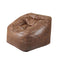 MARLOW Bean Bag Chairs Cover Without Filler, Large Lazy Sofa Cover, PU Leather Recliner Storage Bags Cover,Home Game Lounger for Kids Adults, Indoor Outdoor (400L Capacity, Brown, 100 × 80 cm)