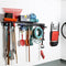 Wallmaster Tool Storage Rack With Wall Shelf, Garage Storage Wall Mount Tool Organizers Heavy Duty Racks Adjustable Wall Hanger System (9Hooks&2Rails&Storage Shelf)