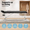 Zenses Massage Table 70cm Portable 2 Fold Aluminium Beauty Bed Black