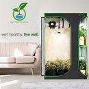 Lightweight Hydroponic Grow Tent Garden - 36'' x 24'' x 53'' Indoor Plant Growing System w/Durable Reflective 600D Mylar, Observation Window - Includes Removable Floor Tray, Pole Shelf