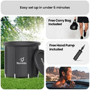 Ice Bath Tub Outdoor, Large Cold Water Therapy Ice Recovery Pod with Lid, All-Weather Cover, Portable Adult Ice Bath for Outside Cold Plunge