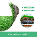 Artificial Grass Synthetic Turf 10SQM 1x10m Roll Lawn Fake Olive Faux Plastic Yarn Mat Flooring Carpet Decor 15mm 10 Pins