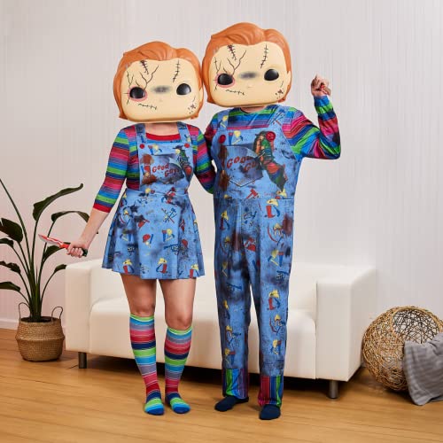 Disguise all ages Chucky Pop! Mask, Funko Child's Play Chucky Mask Accessory and Wall Art Disguise Costumes Children s Costume, Chucky, Regular fit Oversize look US, Chucky, Regular fit, Oversize look