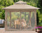 ABCCANOPY 13'x13' Gazebo Tent Outdoor Pop up Gazebo Canopy Shelter with Mosquito Netting (Khaki)