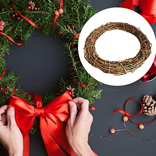 Vine Branch Wreath,Christmas Decoration Rattan Wreath - Natural Vine Wreathes, Rattan Vine Branch Door, Wreath Hoop for DIY, Christmas, Craft, Holiday, Wedding, Party