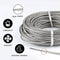 1/16 Wire Rope Kit 304 Stainless Steel Wire Cable, 7x7 Strand Core 165ft Vinyl Coated Aircraft Cable with Turnbuckle Wire Tensioner,Crimping Loop Sleeve for String Light Hanging,Garden Wire