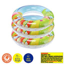 [3PCE] Summer Splash Inflatable Swim Rings Durable and Tough, Portable and Lightweight, Easy to Inflate, Ideal for Beach and Pool (90cm x 31cm x 28cm)