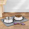 Amazon Basics Waterproof Anti-Slip Silicone Pet Food and Water Bowl Mat, 61 x 41 Centimeters, Gray