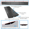 Car Driveway Curbside Bridge Ramp - Heavy Duty Rubber Threshold Curb Ramp, Used for Loading Dock, Garage, Sidewalk, Truck, Scooter, Bike, Motorcycle, Wheelchair Mobility, Other Vehicle - Pyle