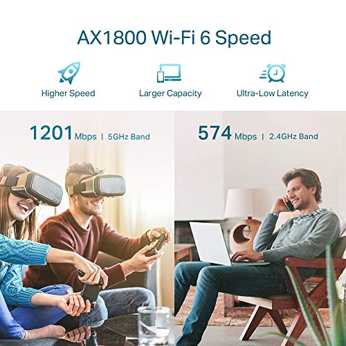 TP-Link AX1800 Wi-Fi Range Extender - Internet Booster, Wi-Fi 6, Dual Band up to 1.8Gbps Speed, AP Mode w/Gigabit Port, APP Setup, OneMesh Compatible (RE605X) AU Version