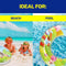 [3PCE] Summer Splash Inflatable Swim Rings Durable and Tough, Portable and Lightweight, Easy to Inflate, Ideal for Beach and Pool (90cm x 31cm x 28cm)