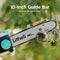 LiTHELi 40V Cordless 10 inch Telescopic Pole Chainsaw Tree Cutter Pruner Kit, Multicolor