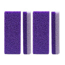 4 Pcs Foot Exfoliator Pedicure Tool Foot Callus Remover Scrubber (Purple)