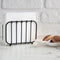 Napkin Holder, Modern Metal Black Napkin Holder for Kitchen, Countertops & Outdoor Tables - Napkin Holder for Table - Suitable for All Dining Room Decors Napkin Holders For Paper Napkins - (Black)