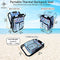 Our Stunning TealBlue Fun Backpack Cooler Chair Kit. Stylish Ultra-Light, Thermal, Insulated Bag & Seat for Camping, Fishing, and Beach Trips. Perfect Men Women and Girls Outdoor Adventures.