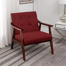 Convenience Concepts Take A Seat Natalie Accent Chair with Red Finish T1-147