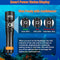 ORCATORCH D710 Scuba Diving Light, 3000 Lumens Super Bright Underwater Flashlight with 6 Degrees Narrow Beam, IP68 Waterproof Night Dive Torch 150 Meters Submersible Light