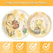AURORAPARTY 1220pcs Classic Winnie Bear Baby Shower or Birthday Party Supplies Pooh Baby Shower Plates Napkins Cups Gender Neutral Birthday Decoration Tableware Set Serves 24