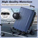 Merax Luggage Set 3 Piece Expandable Lightweight Spinner Suitcase with Corner Guards, Blue., 3-Piece Set (20/24/28), Merax Luggage Set 3 Piece Expandable Lightweight Spinner Suitcase With Corner Guards (Blue.)