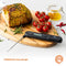 MasterChef Meat Thermometer Digital, Wireless Temperature Probe for Food (Steak, Chicken) & Liquids (Coffee, Tea, Milk), Portable BBQ Grill Gadget, Instant Read LED Display (°F & °C), Foldable, Black