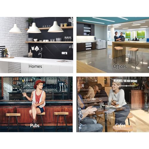 Artiss Bar Stools Stool Set of 2 Kitchen Counter Barstools Dining Chair Chairs Vintage Industrial Style Natural in 65cm Seat Height Floor for Home Bar Dining Room Cafe Outdoor Indoor