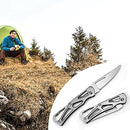 Lightweight Folding Pocket Knife with 2.36 inch Stainless Steel Blade & Handle - Built-in Carabiner, Tactical Knife - Versatile Tool for Camping, Climbing, Fishing, and Survival