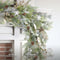 WBHome 6ft Pre-lit Mixed Snowy Norway Spruce & Pine Branch with Shimmy Berries Mantle Prelit Christmas Garland, Winter Flocked Garland for Christmas Holiday Seasonal Indoor/Outdoor Home Decor Mantle