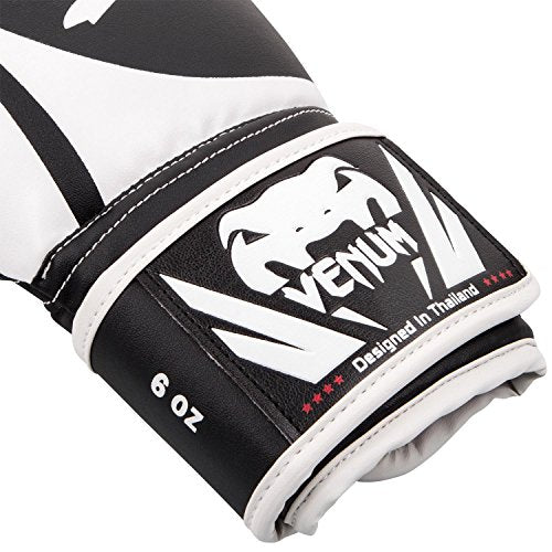 Venum Challenger 2.0 Kids Boxing Gloves - 8oz, Black/White, 8 oz